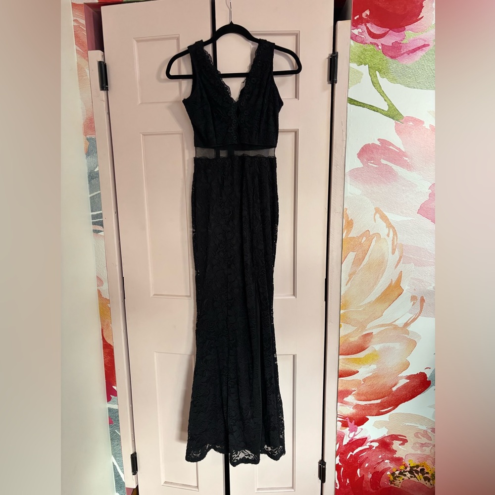 Elegant Black Lace Dress